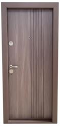 NOVO DOORS Usa metalica de apartament cu izolatie si vizor Novo Doors First Class NDS29, Deschidere Stanga Dreapta, Dimensiune 200X88 cm, Tabla 1.2 mm, Kit complet, Maron Tanganica (NDS29)