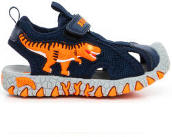 Bull Boys Sandale Tip Pantof T-Rex Cu Închidere Hoop & Loop Și Luminite Albastru Marin DNCL2140-AE01 (DNCL2140-AE01)