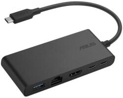 ASUS Docking Station ASUS DC201, 4K, USB-C, 5 in 1, HDMI 2.1, Negru (90XB094N-BDS000)