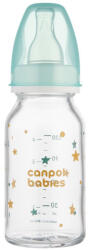 Canpol babies Стъклено шише Canpol - 120 ml, 3 м+, антиколик (42/202) - ozone