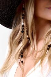 LE SH KA headwear LE SH KA капела с широка периферия дамска Black Straw Veil (BLackStrawVeil)