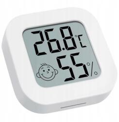 Azaris Mini meteorológiai állomás, Azaris, hőmérő és higrométer, szett matricával, CR2032 elem, 45x45x14mm (XJ4864)