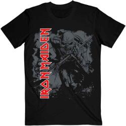 Iron Maiden Hi-Contrast Trooper Тениска с къс ръкав Black L (IMTEE04MB03)
