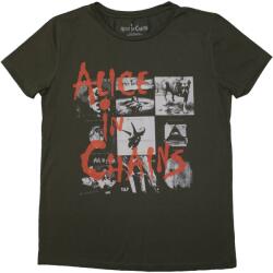 Alice In Chains Albums Montage Green M Дамски Риза (AICTS27LGR02)