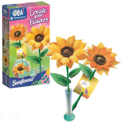 Clementoni Idea! Set mini de confecționat flori - Floarea-soarelui - Clementoni (18347)