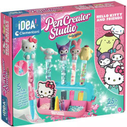 Clementoni Idea! Set de joacă atelier creativ pentru fabricarea pixurilor Hello Kitty - Clementoni (18276C)