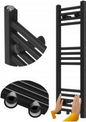 Granitan Fürdőszobai Radiátor Modern Létra Fekete 90x30 cm Raven (Raven27502)