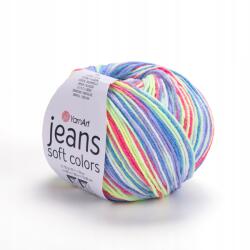 YARNART Jeans Soft Colors Fonal 50g/160m színes ombre melange 6207 (JEANS SOFT COLORS 6207)