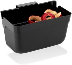 Vilde Coș suspendat pentru bio-deșeuri pentru ușiță, negru, 2, 5 l (22, 5 × 15 × 13, 5 cm) Cos de gunoi
