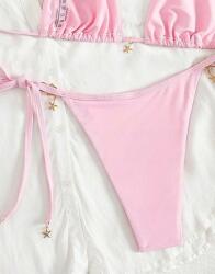 Shein Rózsaszín Klasszikus Bikinialsó Shein Díszítéssel