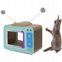  Macska kaparófa karton házikó retro Tv (8720573337878)