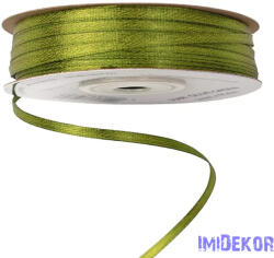  Szatén szalag 3mm x 91.44m - Olivazöld