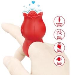 Pretty Love Jae Mini Vibrator, 10 Vibration Modes, Silicone, Magnetic Charging, Red Vibrator
