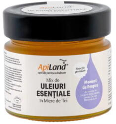 APILAND Mix de Uleiuri Esentiale in Miere de Tei - Moment de Respiro 250g