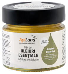 APILAND Mix de Uleiuri Esentiale in Miere de Salcam - Armonie Digestiva 250g