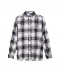 Reserved Fekete-fehér Kockás Pamut Ing Hosszú Ujjú Fazon Comfort Fit S