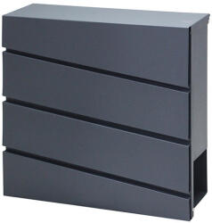 Homelux Cutie postala Homelux din otel galvanizat, antracit, cu suport pentru ziare (HPB932-7)
