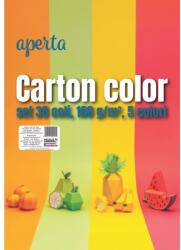  Carton color A4 - Set 30 coli, 160 g/mp, 5 culori intense