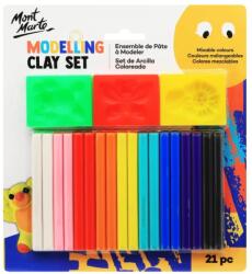  Plastilină Modeling Clay + mulaje Mont Marte, 21 piese/set