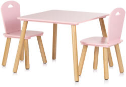 TOYS Комплект маса с два стола mdf розови (diwh02420323)
