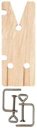 PEBARO Placa traforare din lemn cu 2 menghine , 220 x 90 x 5 mm, Pebaro (323/24S) Fierastrau