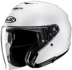 HJC i31 Solid Pearl White Cască Moto Jet ECE 22.06 1500gr cu Sunvisor 19272906-911 (19272906-911)