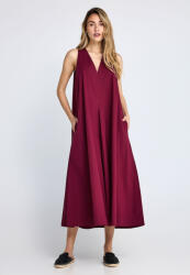 Funky Buddha Rochie Maxi de Vară Burgundy FBL013-118-13-BURGUNDY (FBL013-118-13-BURGUNDY)