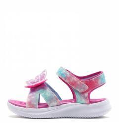 Skechers Sandale Copii Jumpsters Cu Închidere Hoop & Loop Și Luminite Roz 303109L-PKMT (303109L-PKMT)