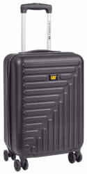 Caterpillar Rockford Valiză de Călătorie de Cabină Dura Neagră cu 4 Roți Înălțime 55cm (84683-01) Valiza