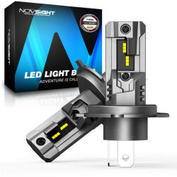 NOVSIGHT Lampă Auto și Motocicletă H4 / T11 Canbus LED 6500K Alb Rece 12V 60W A500-T11-H4 (A500-T11-H4)