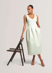 Ted Baker Rochie De Vară Midi Pentru Nuntă Botez Verde Pl-green 284565-pl-green (284565-pl-green)