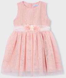 Mayoral Rochie Fete Fără Mâneci Din Tulle Set Cu Accesorii Roz Pal 26-03919-043 (26-03919-043)