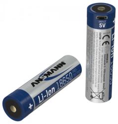 ANSMANN 18650 akku 2600 mAh 1db USB töltéssel (1307-0002)