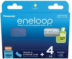 Panasonic Eneloop ceruza akkumulátor (AA) 2000mAh 4db + doboz (BK-3MCDE/4CP+CASE)