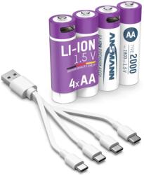 ANSMANN Premium Rechargeable ceruza akku (AA) 2000mAh 4db (1312-0036)