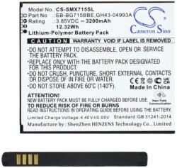 Cameron Sino Samsung Xcover Pro CAMERON SINO Li-Polymer akku 3.85V/3200mAh, Samsung EB-BG715BBE kompatibilis (CS-SMX715SL)