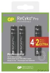 GP Batteries ReCyko Pro Mikro ceruza akku (AAA) 800mAh 4+2db