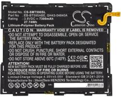Cameron Sino Samsung Tab A 10.5 LTE (2018) CAMERON SINO Li-Polymer akku 3.8V/7300mAh, Samsung EB-BT595ABE kompatibilis, FEKETE (CS-SMT590SL)