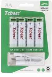 Tcbest Újratölthető R6 ceruza akku (AA) 1100mah 4db
