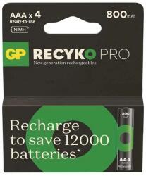 GP Batteries ReCyko Pro Mikro ceruza akku (AAA) 800mAh 4db (B22184)