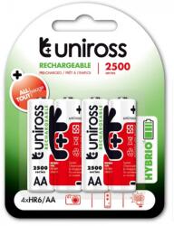 Uniross Hybrio ceruza akkumulátor (AA) 2500mAh 4db (UH4AA2500)