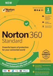 Symantec Norton 360 Standard + 10 Gb Cloud Storage (1 Device, 1 Year) - Official Website - Multilanguage - Eu - Pc