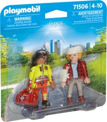 Playmobil Set 2 Figurine Paramedic Cu Pacient - Playmobil Hospital (pm71506)