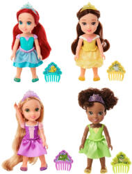 JAKKS Pacific Disney Princess - Papusa Cu Sclipici Si Pieptene, 15 Cm - Jakks Pacific (218624) Papusa