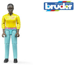 BRUDER Figurina Femeie Cu Pantaloni Turcoaz - Bruder (br60404) Figurina