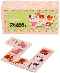 Bigjigs Toys Domino Pentru Copii - Ferma - Bigjigs (bj736)