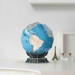 CubicFun PUZZLE 3D GLOBUL PAMANTESC 32 PIESE SI BROSURA IN ROMANA - CUBICFUN (CUDS1082h)