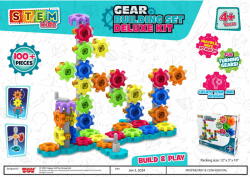 STEM kidz Set De Constructie Cu Rotite Deluxe (100 Piese) - Stem Kidz (4359)