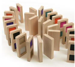 Andreu Toys Joc Domino Din Lemn, Diverse Texturi - Andreu Toys (ant16115)