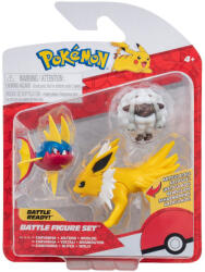 Jazwares Pokemon - Set 3 Figurine De Actiune, Wooloo, Carvanha, Jolteon, 3 Buc - Jazwares (pkw3050) Figurina